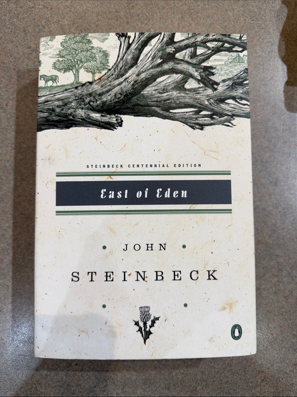 John Steinbeck 'East of Eden' Paperback - White/Cream Cover